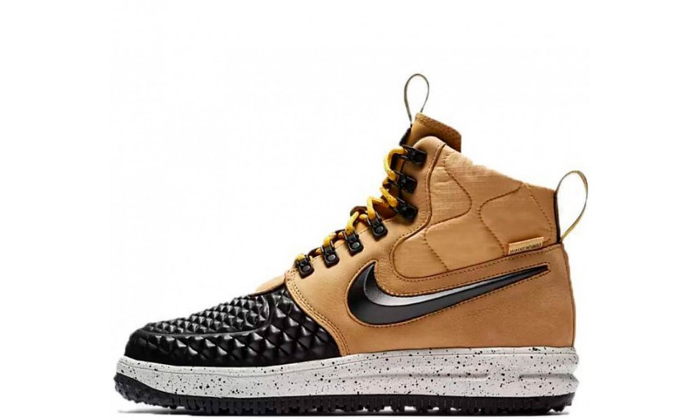 Nike air lunar force 1 2025 duckboot boot kpu black gold